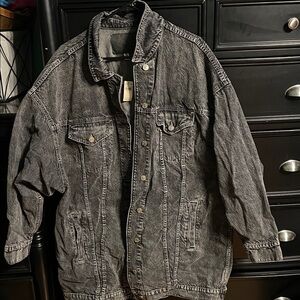 American Eagle Outfitters Black Jean Jacket